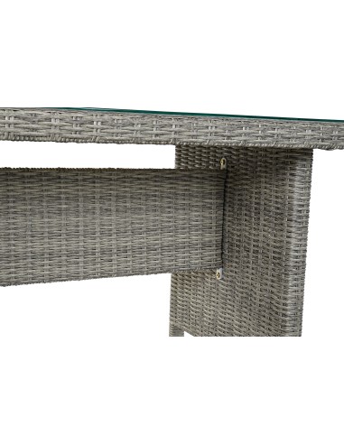 Conjunto de Jardín Sofá, Mesa y 2 taburetes Ratán