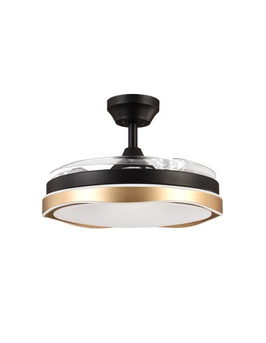 Ventilador de techo Blondi Negro y Oro