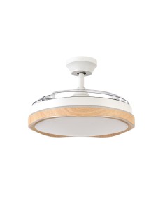 Ventilador de techo Blondi Blanco y Haya 2
