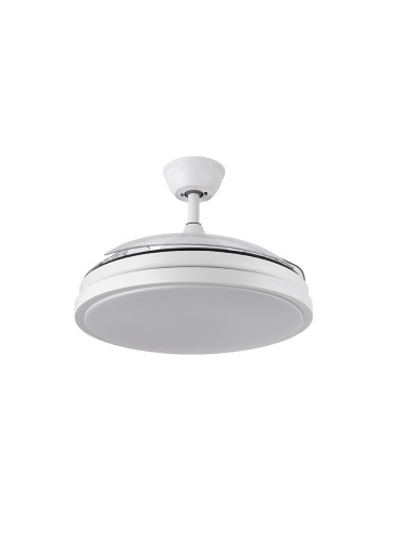 Ventilador de techo blanco con luz led