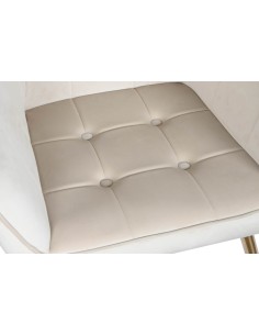 Sillón de poliéster en crema 2