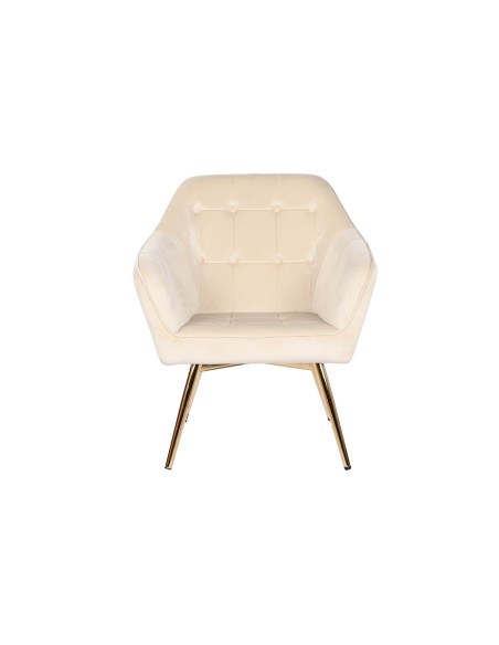 Sillón de poliéster en crema