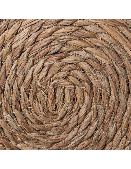 Decoración de pared Círculos de Metal y Fibra
