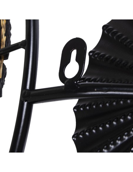 Decoración de pared Círculos de Metal y Fibra