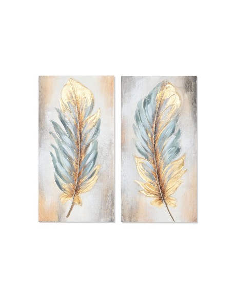 Cuadro lienzo diseño plumas