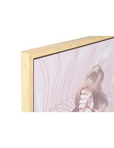 Cuadro lienzo mujer flores