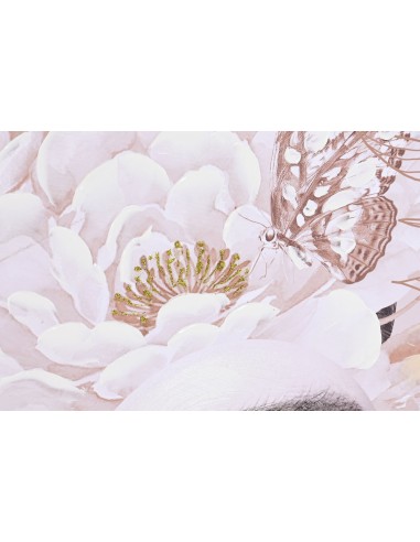 Cuadro lienzo mujer flores