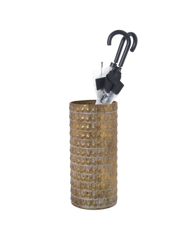 Paragüero Bolas Dorado metal