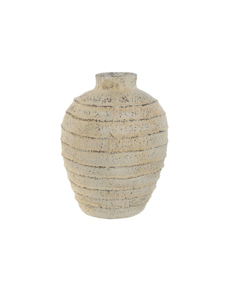 Jarrón magnesio en blanco envejecido