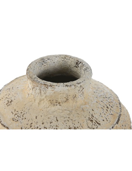 Jarrón magnesio en blanco envejecido