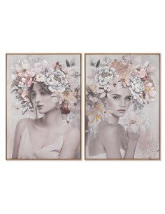 Cuadro mujer con flores