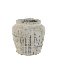 Jarrón fibra magnesio envejecido