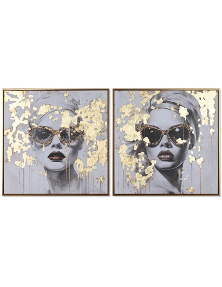 Cuadro mujer con gafas