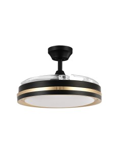 Ventilador de techo Viper negro/oro 2