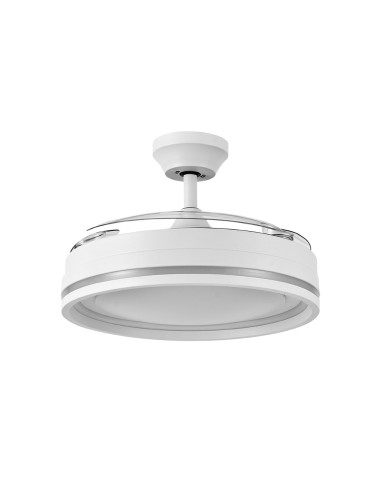 Ventilador de techo color blanco con luz led cerrato