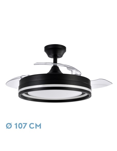 Ventilador de techo Cerrato Negro