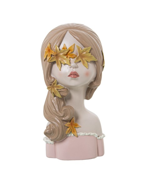 Figura resina mujer con flores Figura resina mujer con flores