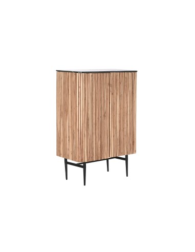 Mueble aparador de madera acacia y mármol