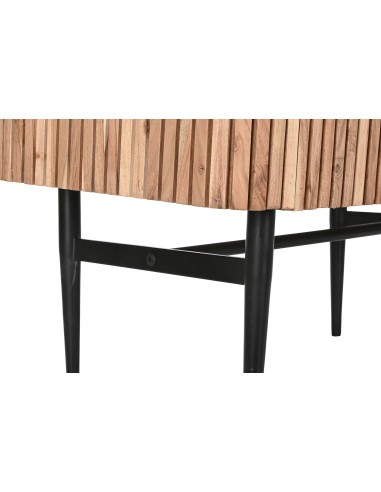 Mueble aparador de madera acacia y mármol
