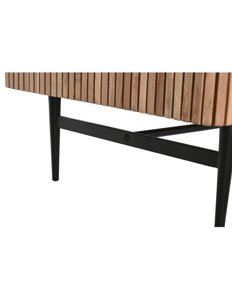 Mesa de centro madera de acacia y mármol