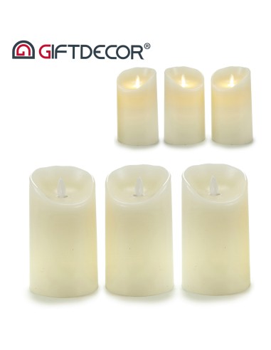 Set de 3 velas led Oscilantes