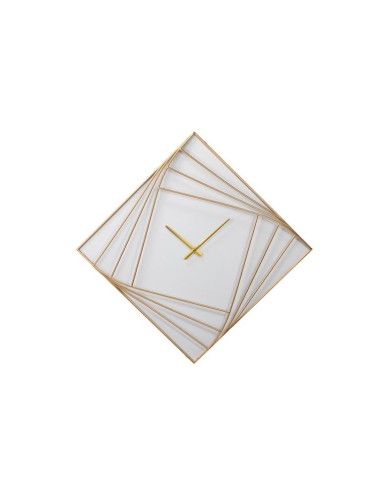 Reloj de pared metal dorado