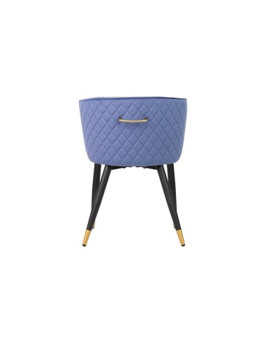 Silla terciopelo azul/gris