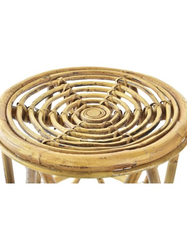 Mesa auxiliar de Ratán natural