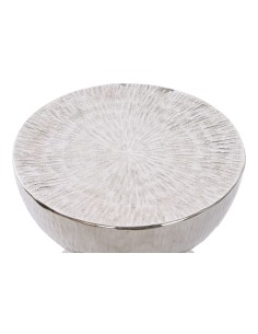 Mesa auxiliar aluminio plateada 2