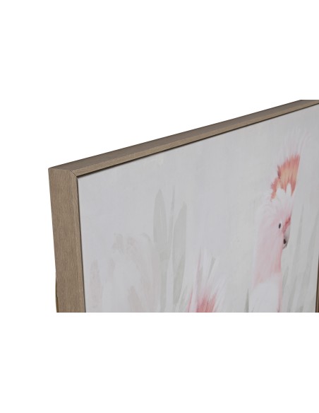 Cuadro lienzo cotorras