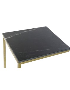 Mesa auxiliar metal/mármol negro 2