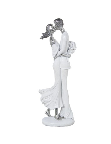 Figura resina pareja novios besándose