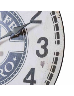 Reloj de pared madera blanco 2