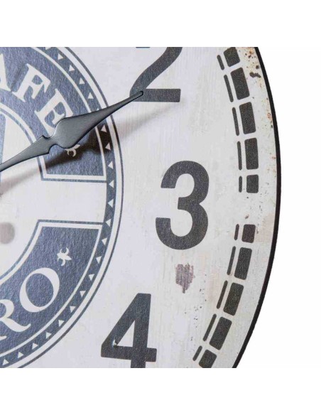 Reloj de pared madera blanco