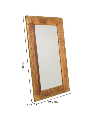 Espejo madera/metal