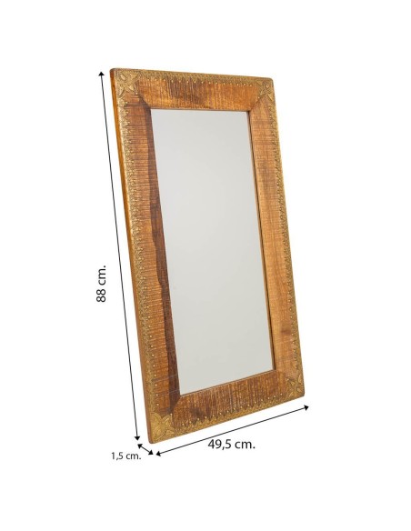 Espejo madera/metal