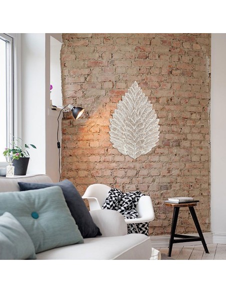 Hoja de madera tallada para pared