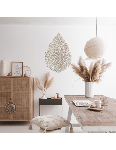 Hoja de madera tallada para pared