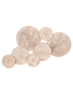 Decoración de pared Circulos de madera