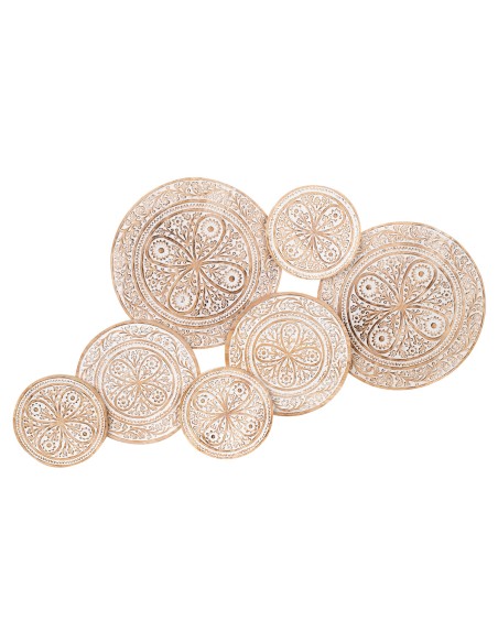 Decoración de pared Circulos de madera