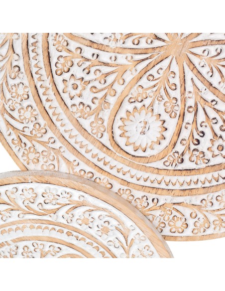 Decoración de pared Circulos de madera