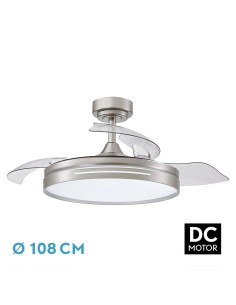 Ventilador de techo Micenas Plata