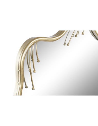 Espejo metal dorado