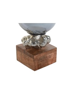 Portavela cristal/aluminio 2