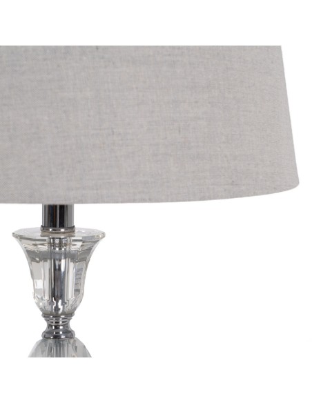 Lampara de diseño Cristal y Plateada