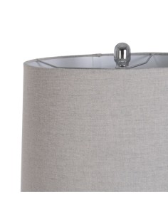 Lampara de suelo metal/cristal plata 2