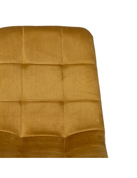 Silla terciopelo mostaza
