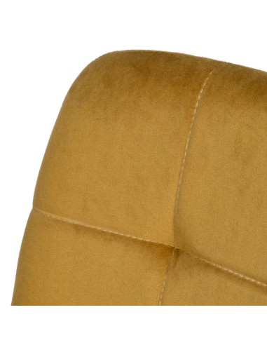 Silla terciopelo mostaza