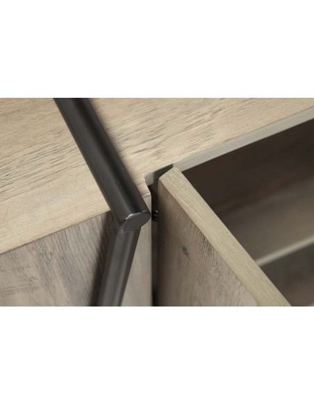 Aparador madera/metal 2 puertas