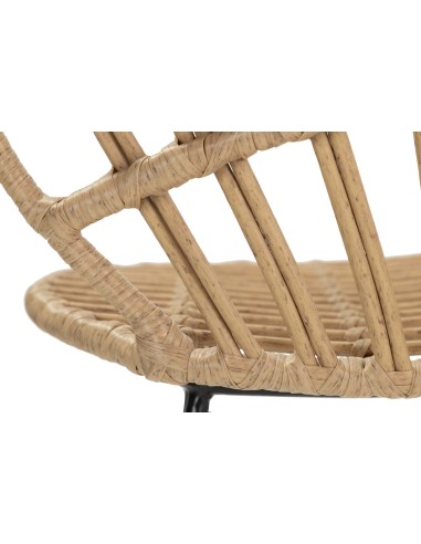 Silla ratán sintética natural